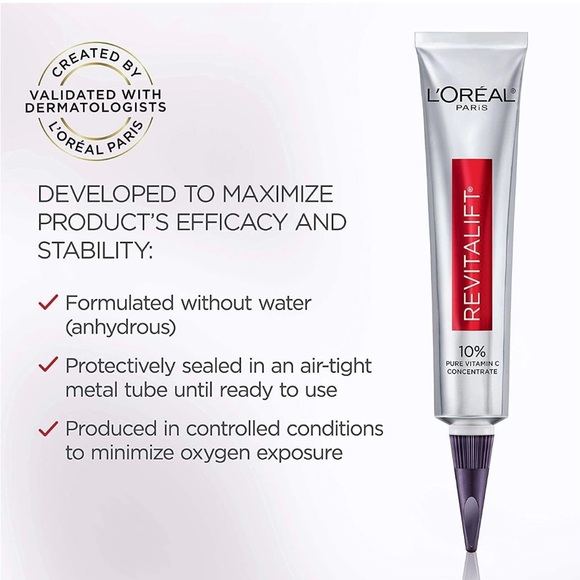 L'Oreal Paris Revitalift 10% Pure Vitamin C Face Serum - Picture 4 of 6